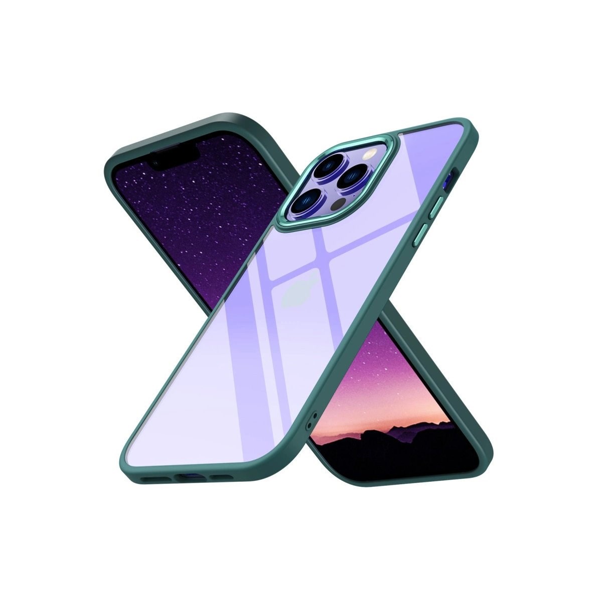 İphone 14 Pro Max Kılıf Power Silikon - Koyu Yeşil