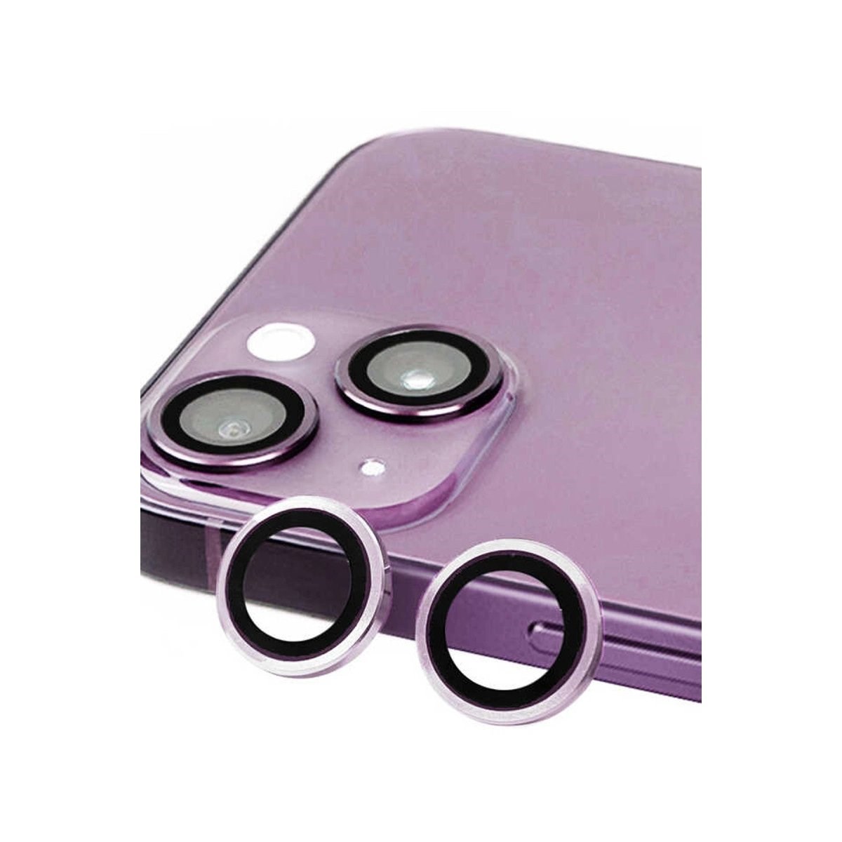 İphone 14 Raze Metal Kamera Lens - Mor