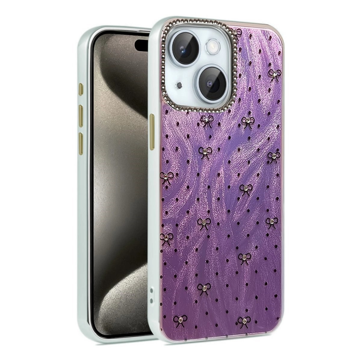 İphone 15 Plus Kılıf Blade Aynalı Desenli Kapak - Desen 2