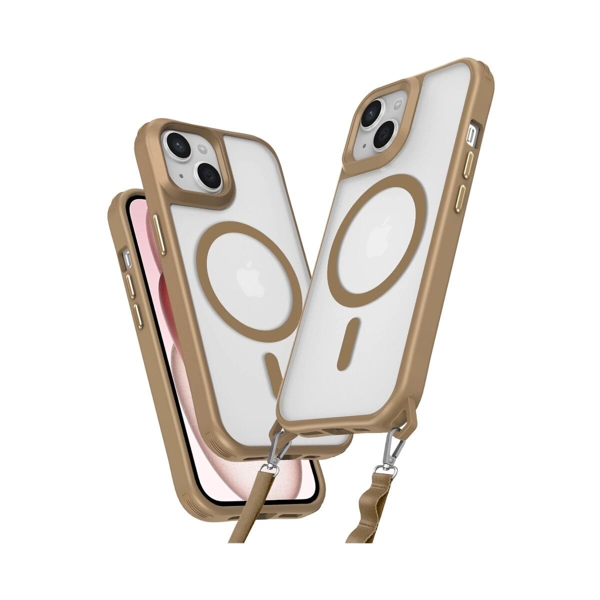 İphone 15 Plus Kılıf Enka Magsafe Silikon Kılıf - Desert