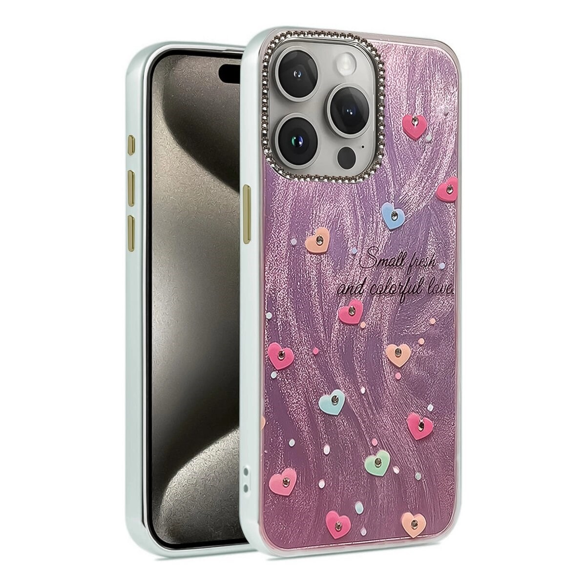 İphone 15 Pro Kılıf Blade Aynalı Desenli Kapak - Desen 8