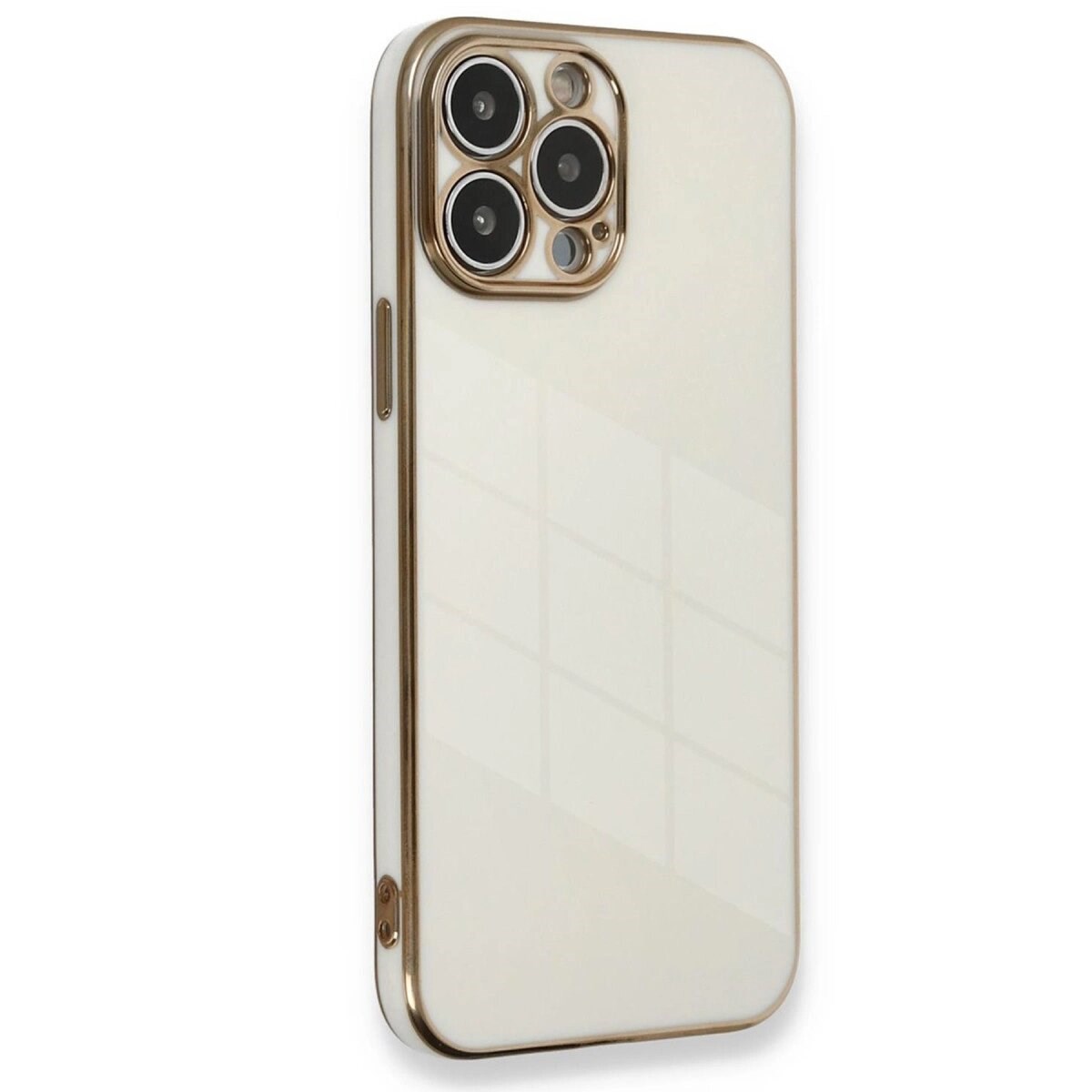 İphone 15 Pro Kılıf Volet Silikon - Beyaz