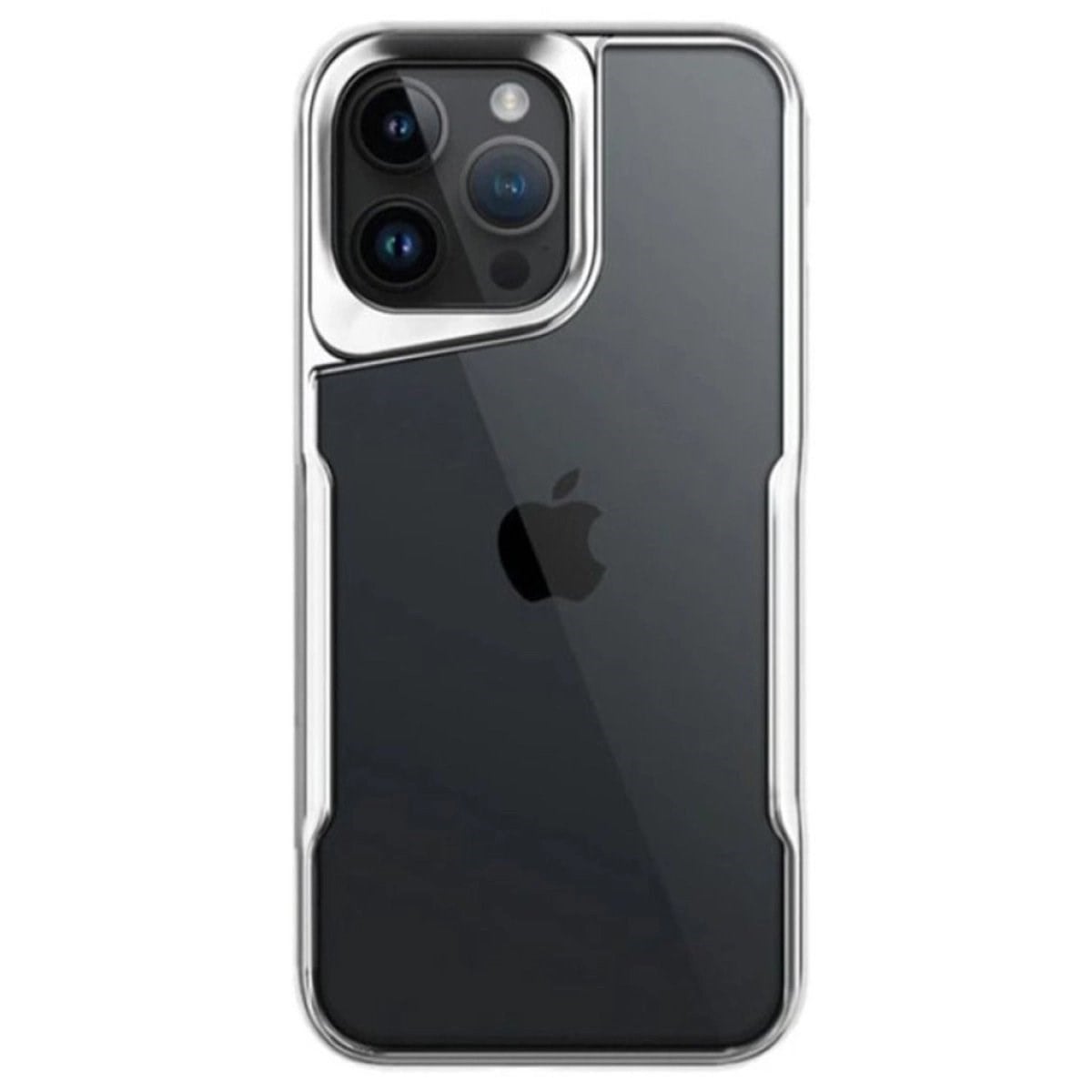 İphone 15 Pro Max Kılıf Boyi Silikon Kapak - Gümüş