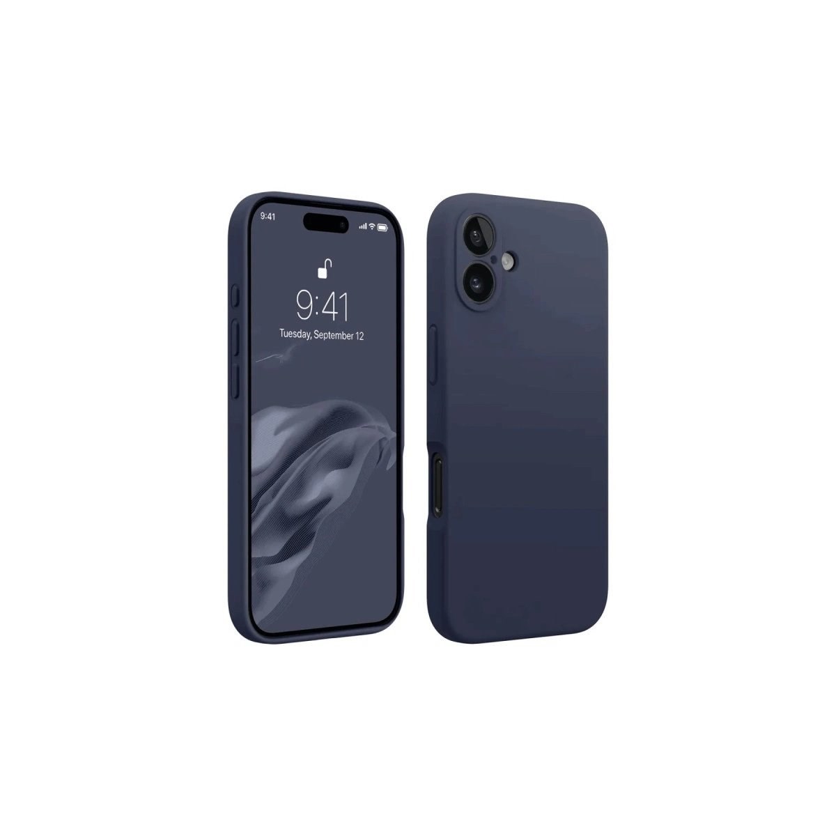 İphone 16 Kılıf First Silikon - Lacivert