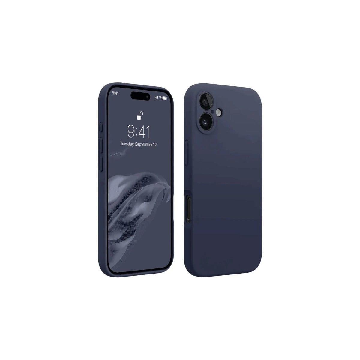 İphone 16 Plus Kılıf First Silikon - Lacivert