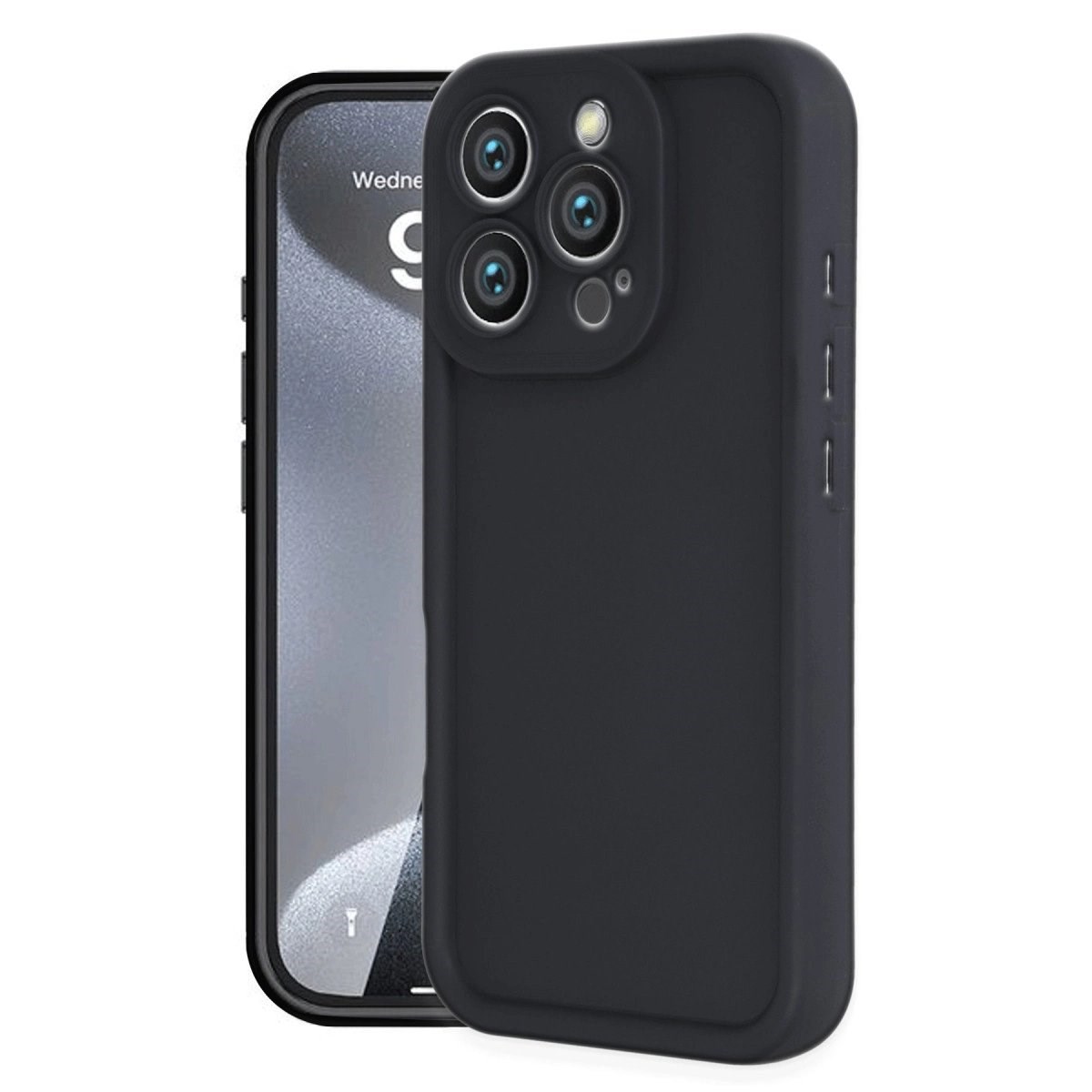 İphone 16 Pro Kılıf Viera Silikon - Siyah