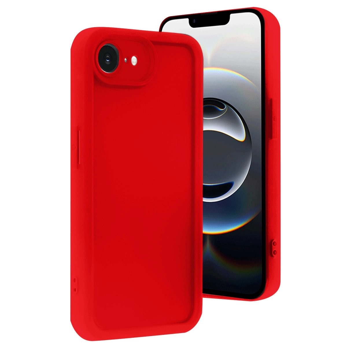 İphone 16e Kılıf Viera Silikon - Kırmızı