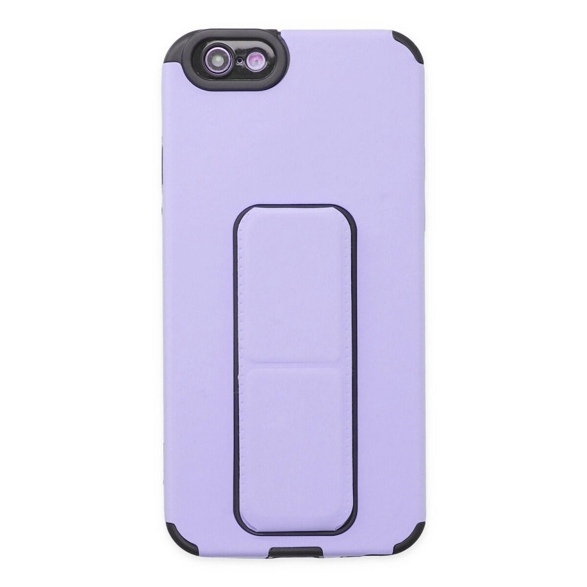 İphone 6 Kılıf Mega Standlı Silikon - Lila