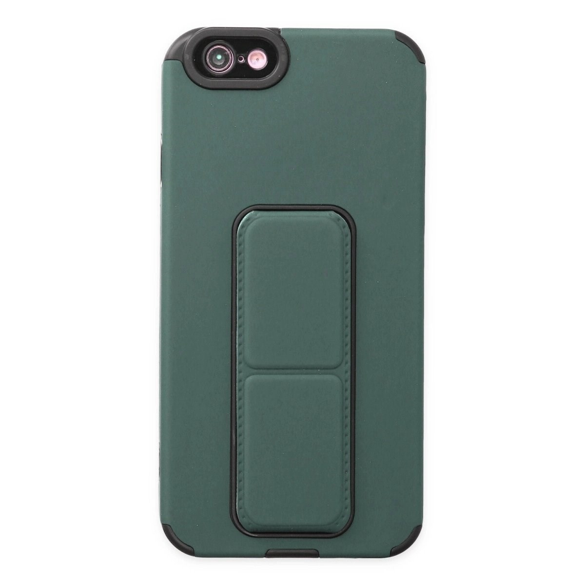 İphone 6 Kılıf Mega Standlı Silikon - Yeşil