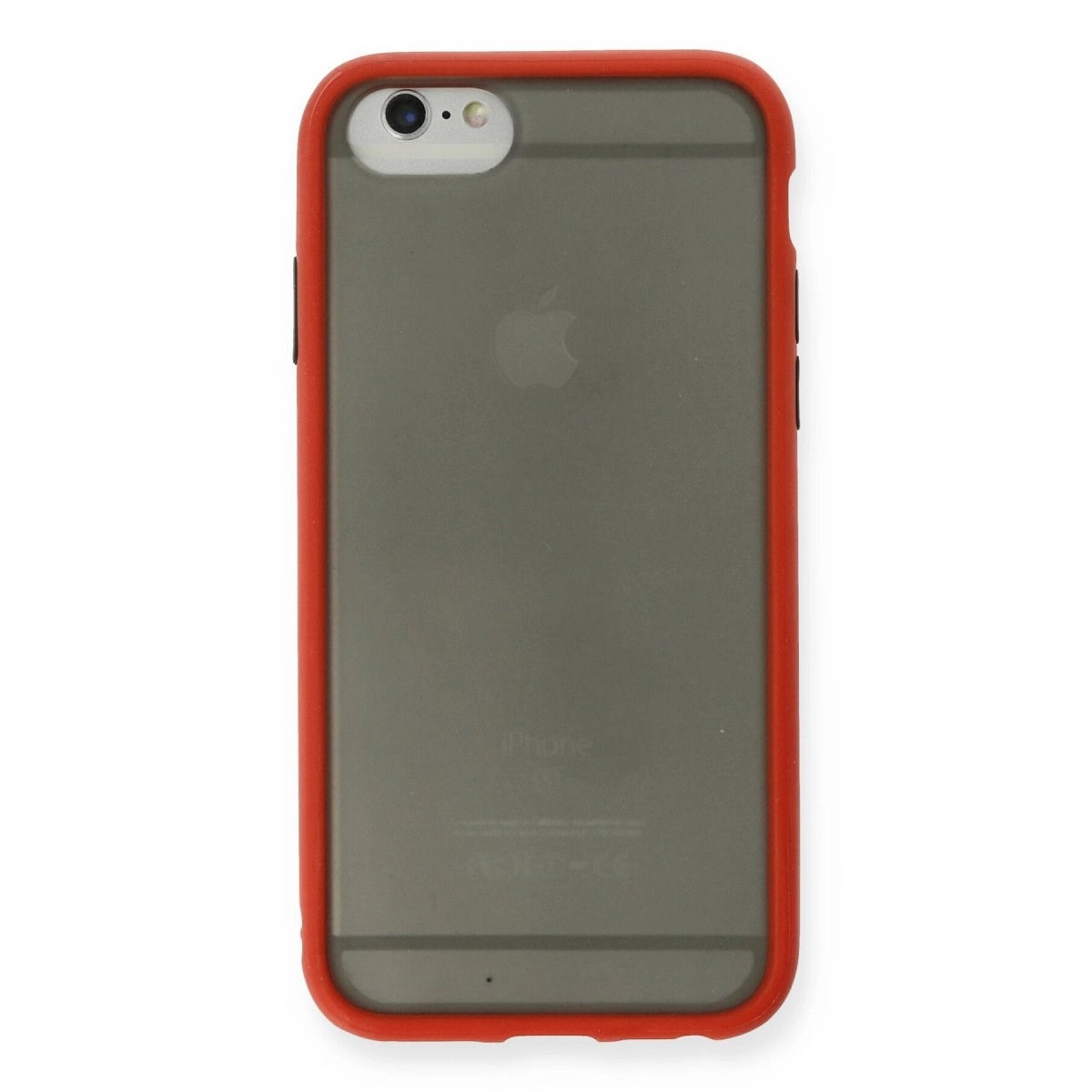 İphone 6 Kılıf Montreal Silikon Kapak - Kırmızı
