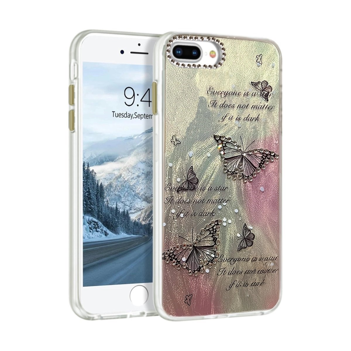 İphone 7 Plus Kılıf Blade Aynalı Desenli Kapak - Desen 6