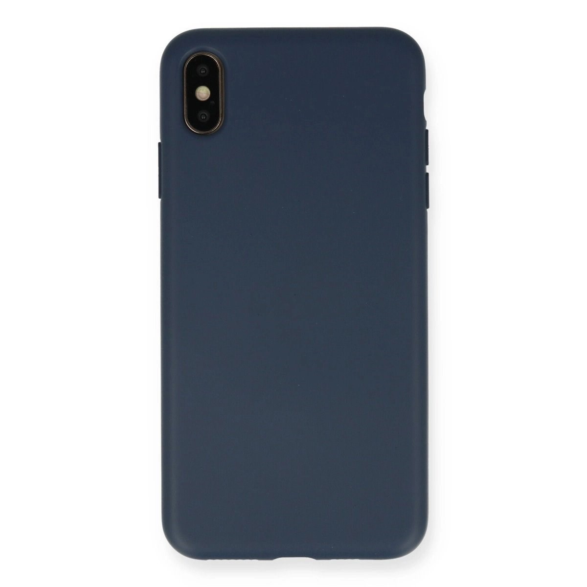 İphone Xs Max Kılıf Nano İçi Kadife Silikon - Lacivert