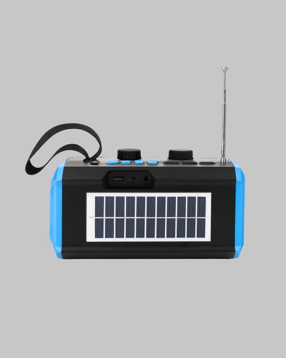 J-IPOX P520 Bluetooth Hoparlör 8W Güçlü Ses Solar Şarj FM Radyo