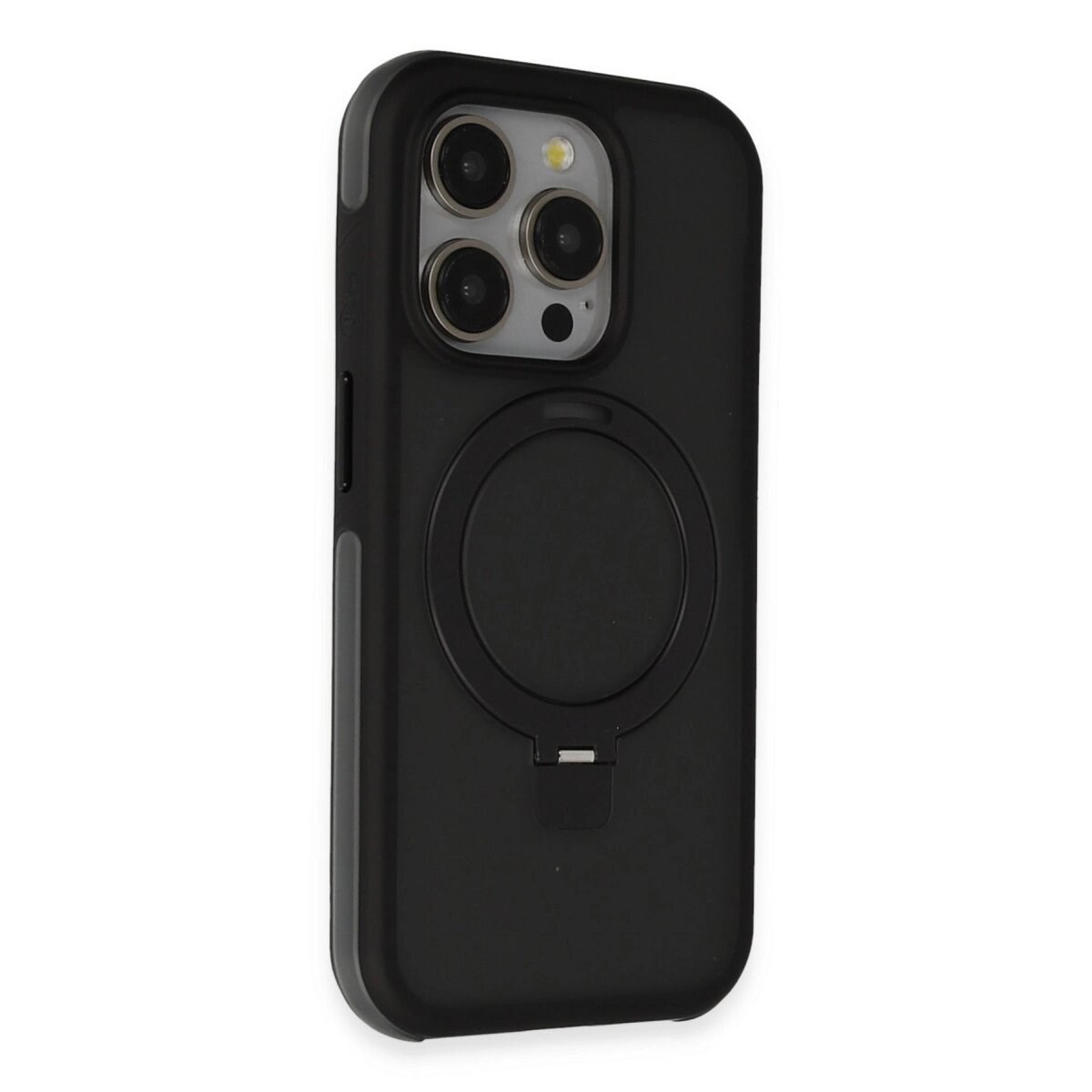Joko Apple İphone 15 Pro Max Zorda Airbag Magsafe Standlı Kapak - Siyah