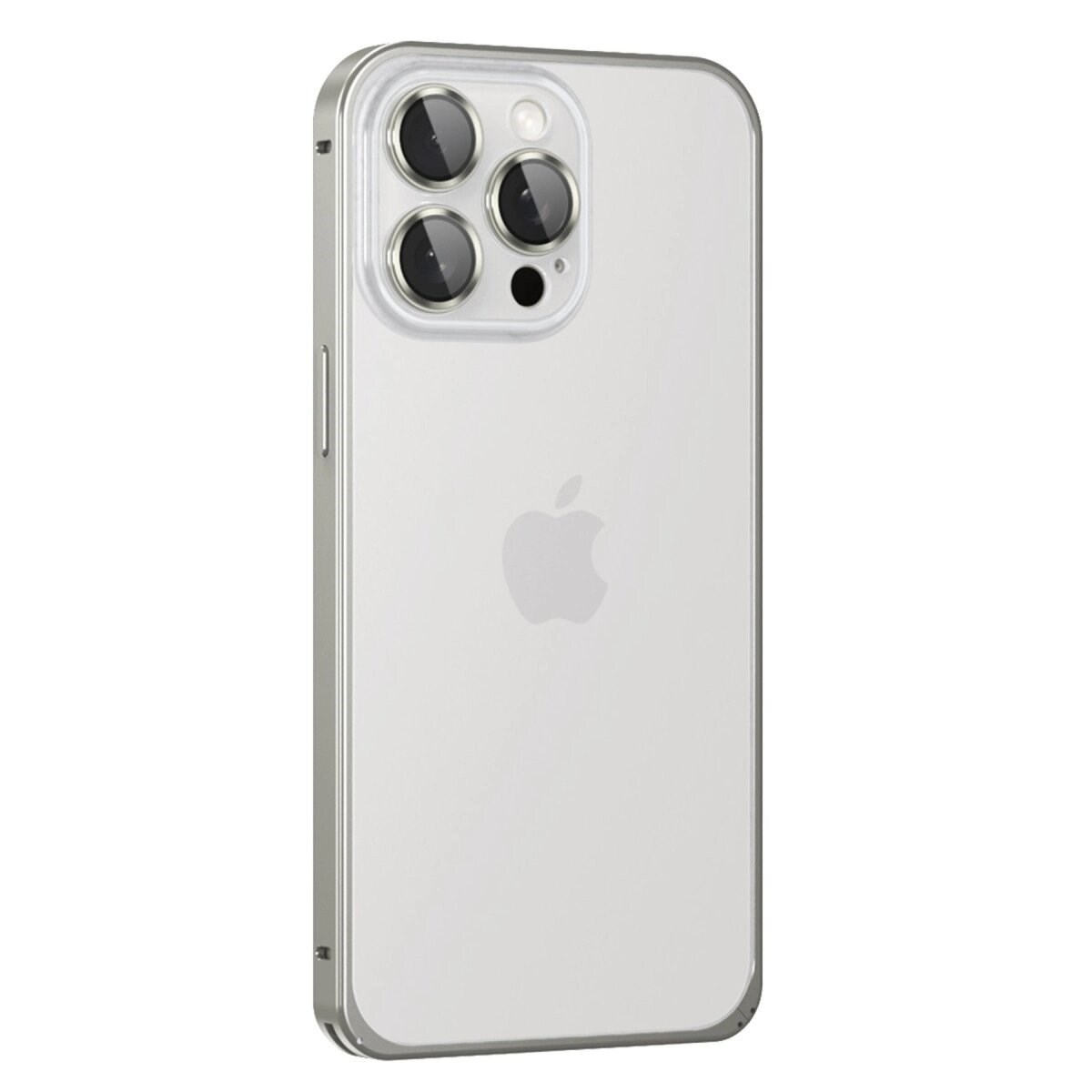 Joko Apple İphone 15 Pro Metal Bumper Mat Kapak - Gri