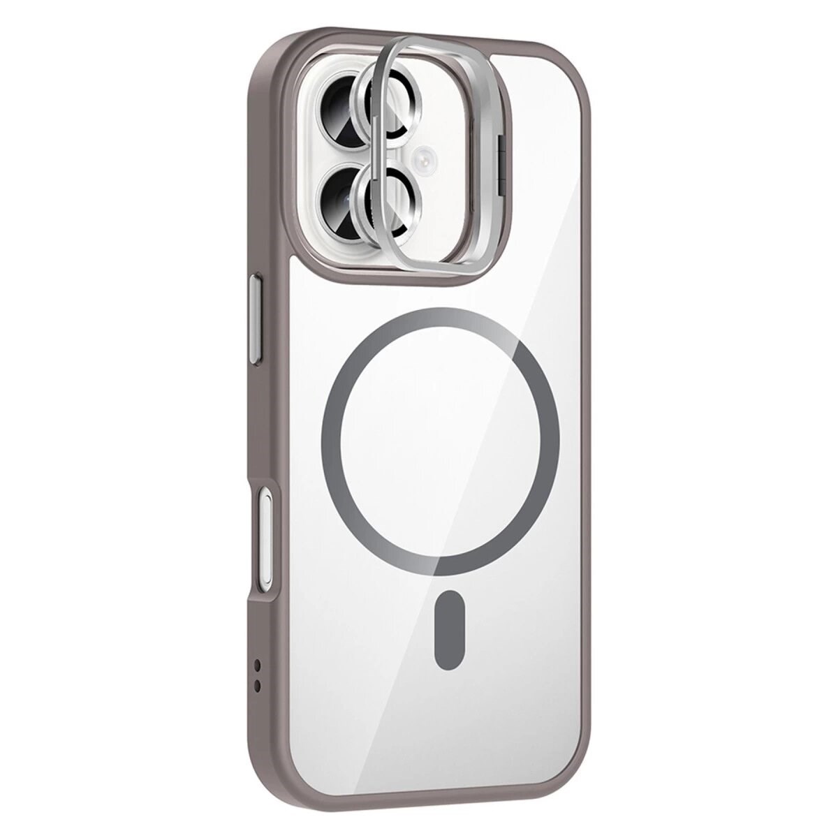 Joko Apple İphone 16 Plus Remim Lensli Magsafe Standlı Kapak - Titan Gri