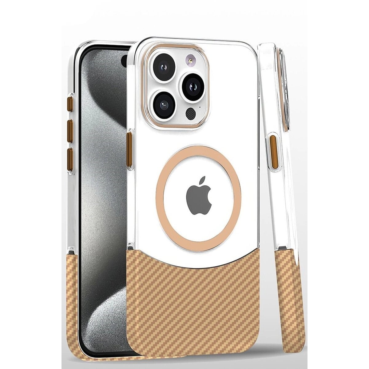 Joko Apple İphone 16 Pro Carbon Puzzle Magsafe Kapak - Desert