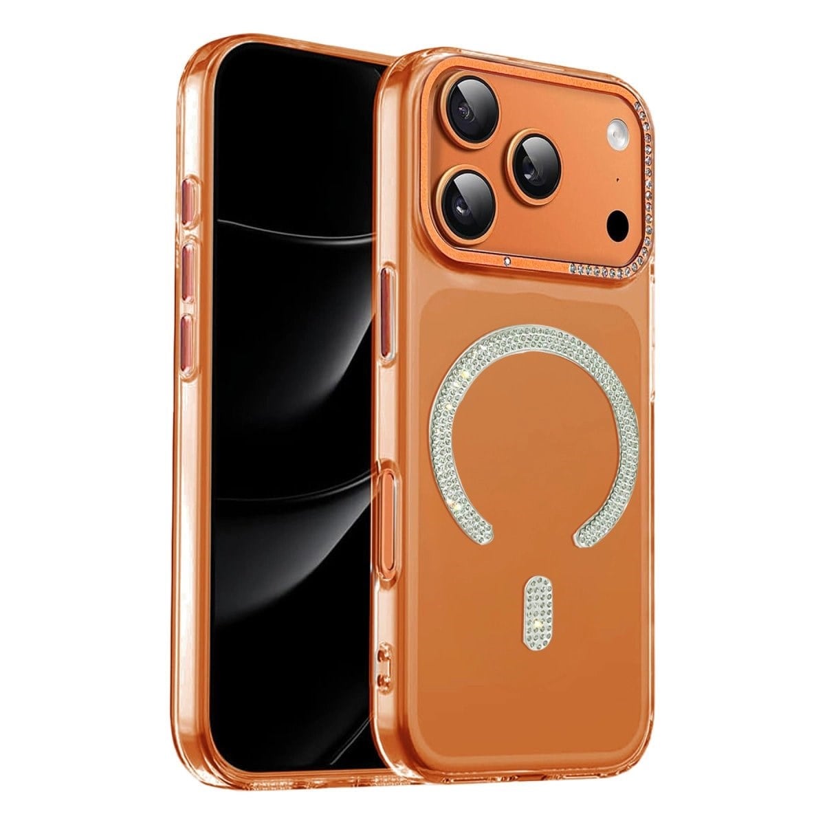 Joko Apple İphone 17 Pro Max Tash Diamond Magsafe Kapak - Turuncu