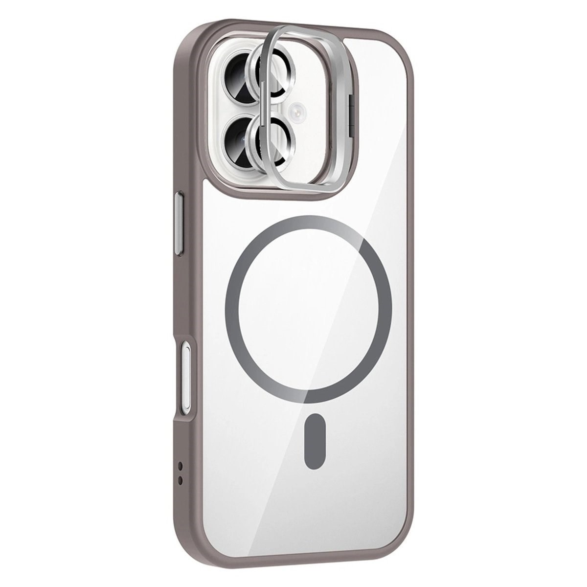 Joko Apple İphone 17 Remim Lensli Magsafe Standlı Kapak - Titan Gri