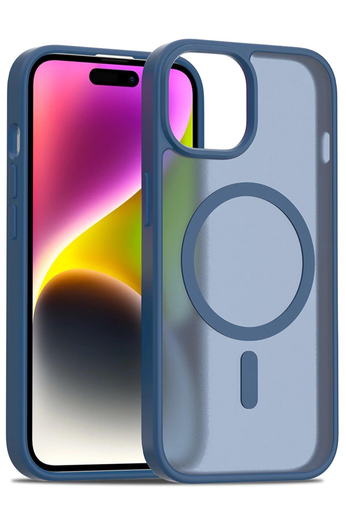 Joko iPhone 15 Jota Magsafe Kapak - Lacivert