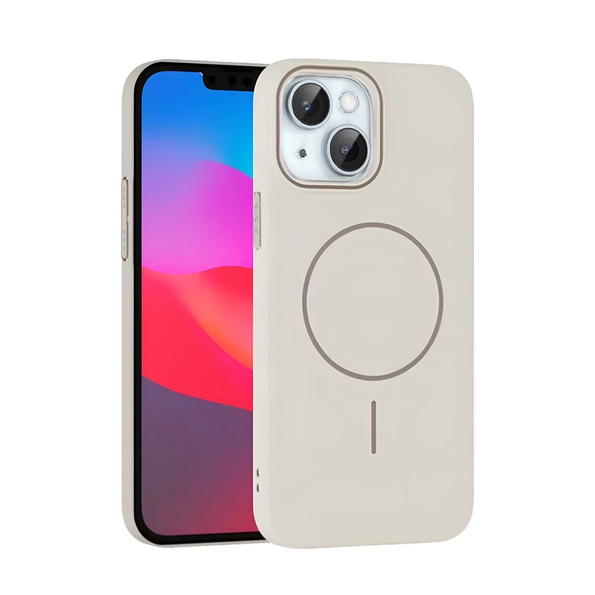 Joko İphone 15 Plus Broş Magsafe Kapak - Krem