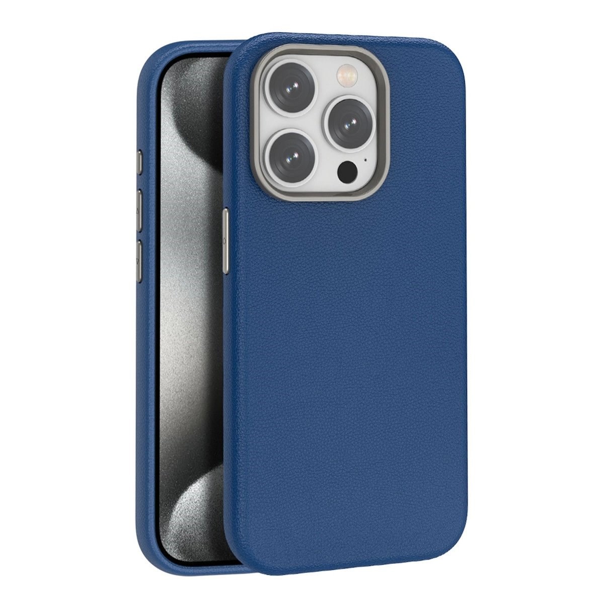 Joko İphone 15 Pro Max Kılıf Wonder Deri Magsafe Kapak - Lacivert