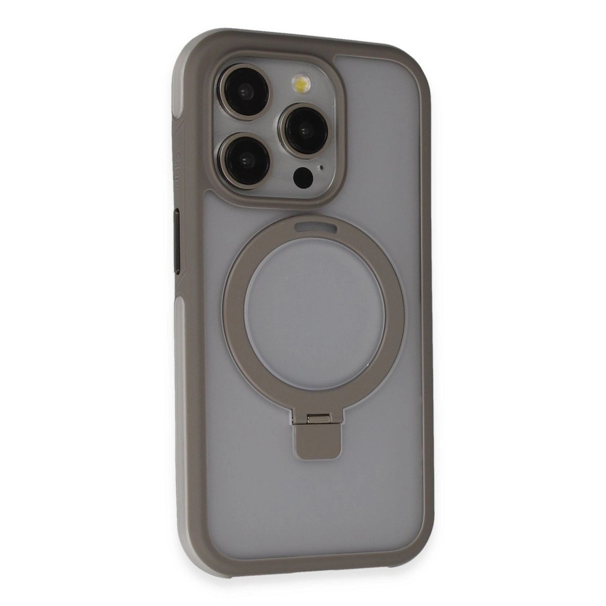 Joko İphone 15 Pro Max Zorda Airbag Magsafe Standlı Kapak - Titan Gri