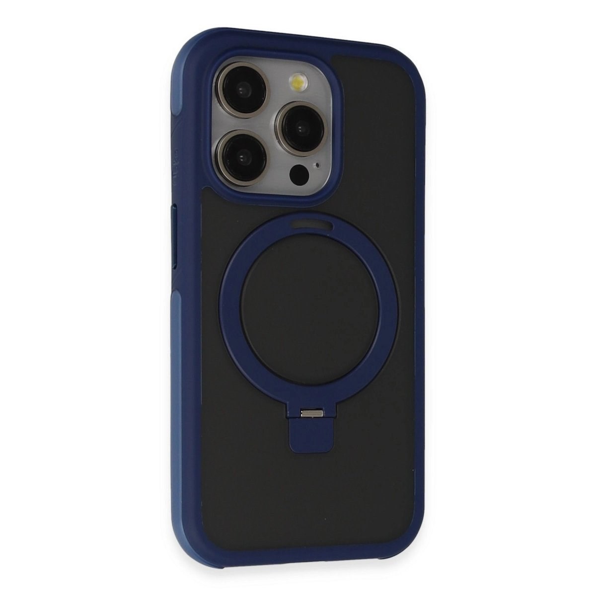 Joko İphone 15 Pro Max Zorda Airbag Magsafe Standlı Kapak - Lacivert