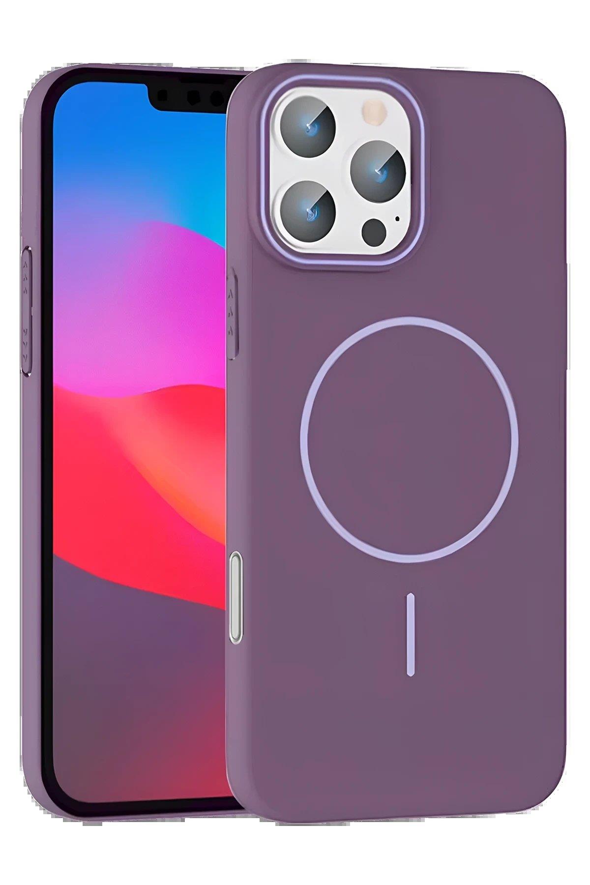 Joko iPhone 16 Pro Broş Magsafe Kapak - Mor