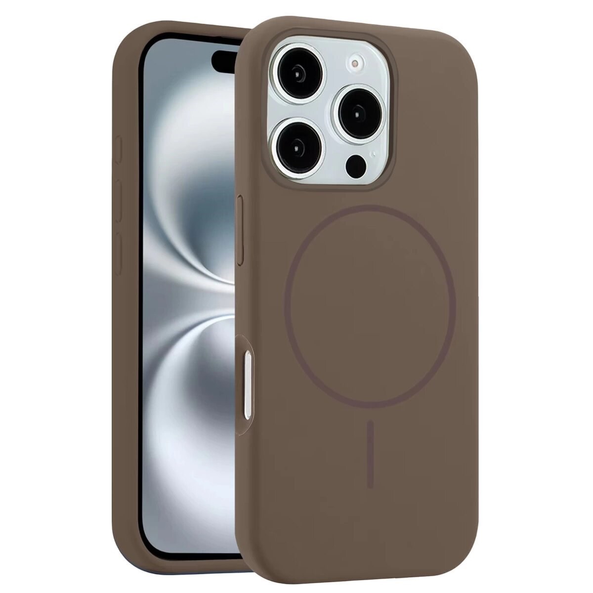 Joko İphone 16 Pro Kılıf Jully Magsafe Kapak - Kahverengi