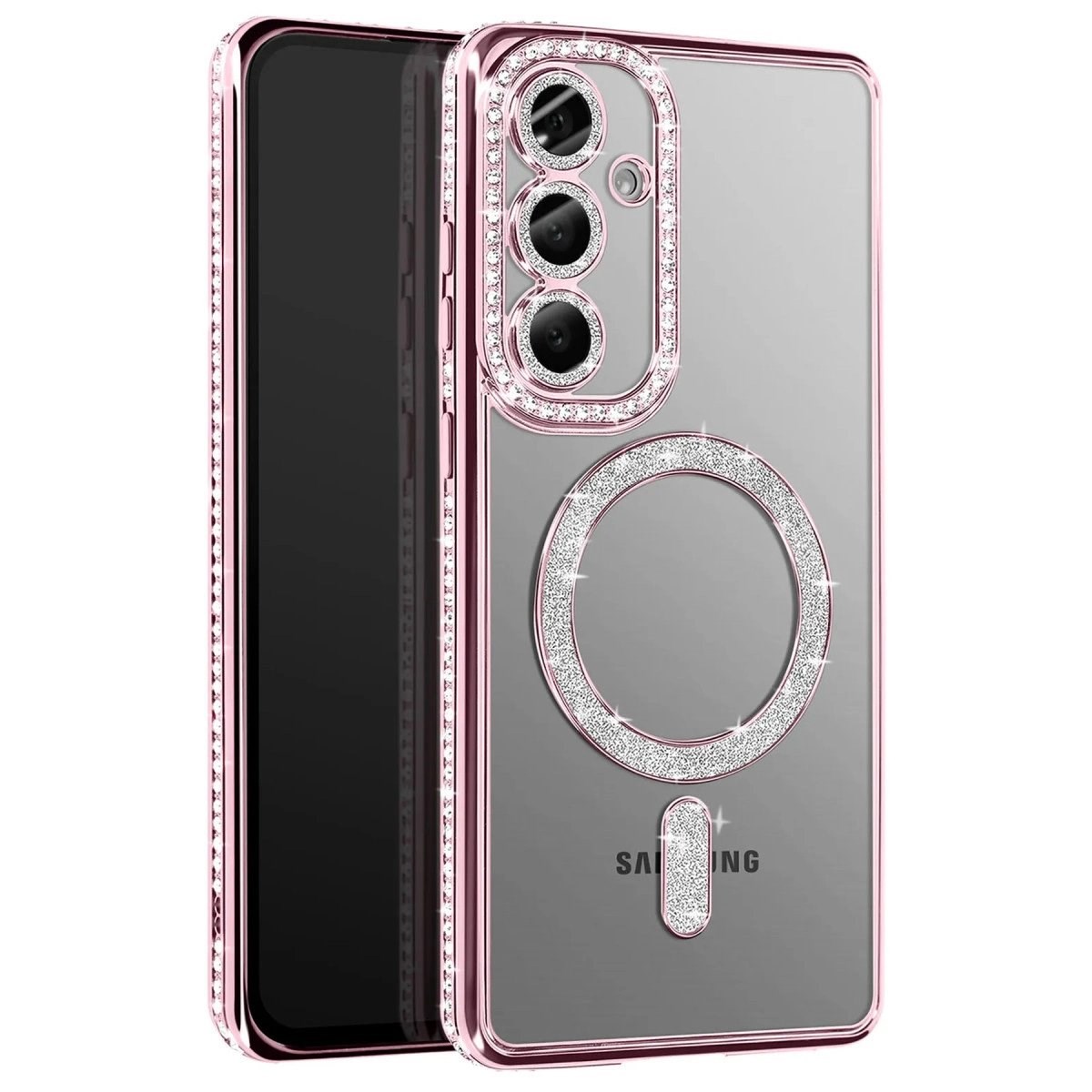 Joko Samsung Galaxy A37 5g Joke Simli Magneticsafe Kılıf - Pembe