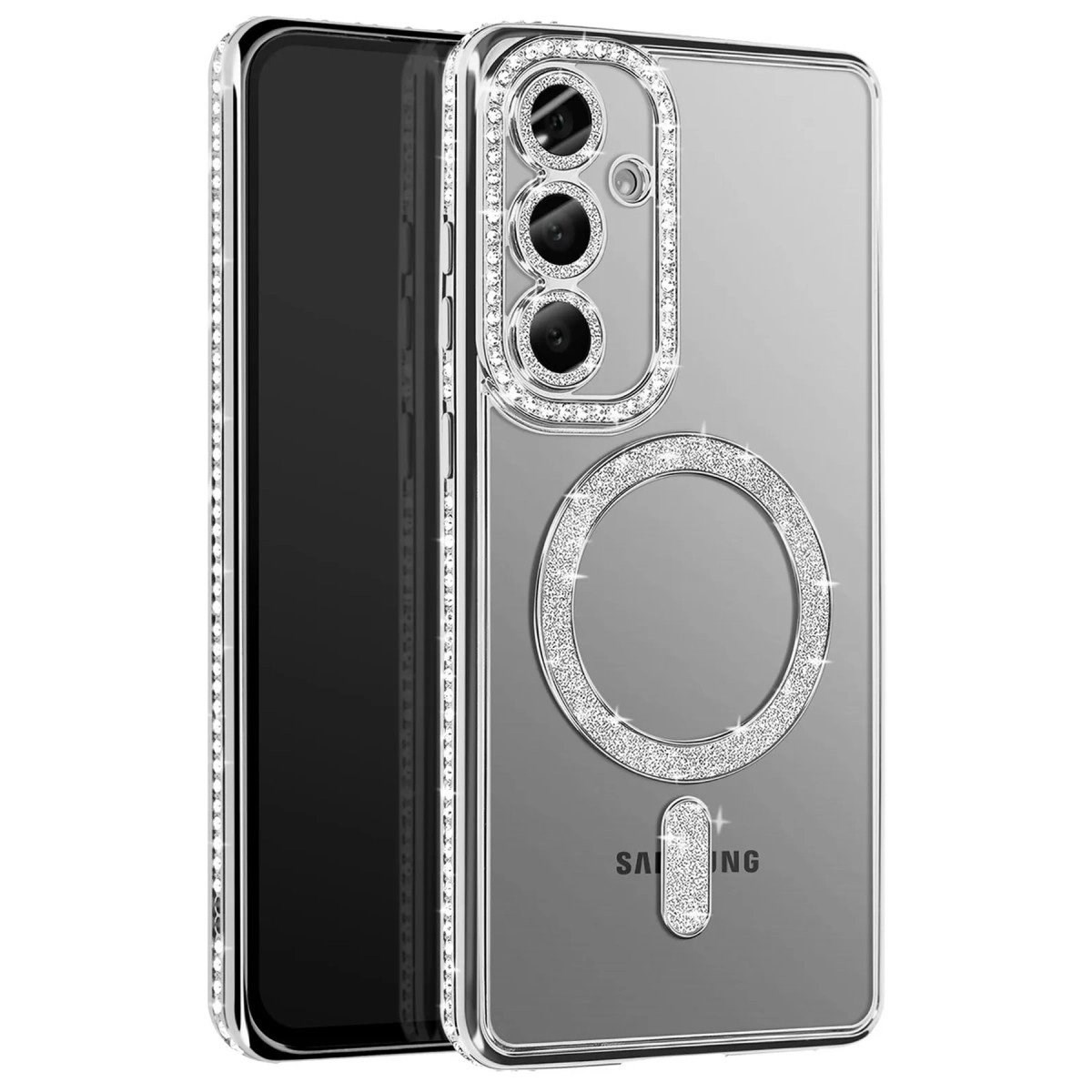 Joko Samsung Galaxy A57 5g Joke Simli Magneticsafe Kılıf - Gümüş