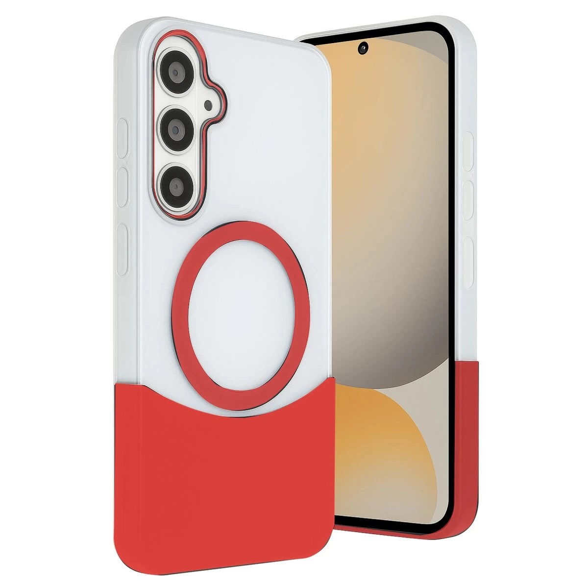 Joko Samsung Galaxy S24 Fe Velar Magsafe Kapak - Kırmızı