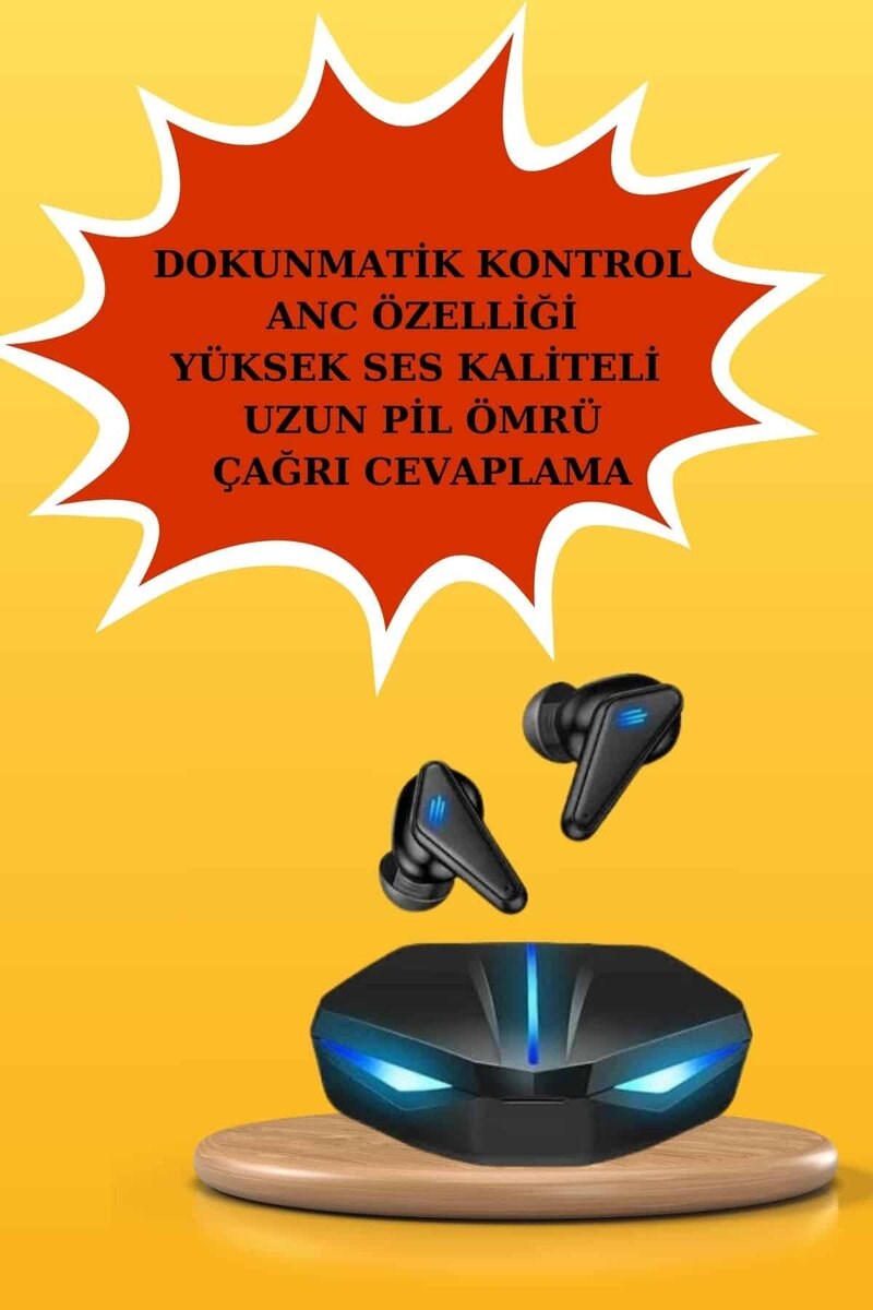 Kablosuz Bluetooth Bağlantılı Kulaklık ve Dokunmatik Ekran Akıllı Saat Arama Cevaplama