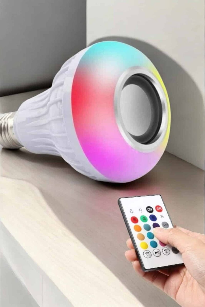 Kablosuz Bluetooth Hoparlör Led Lamba