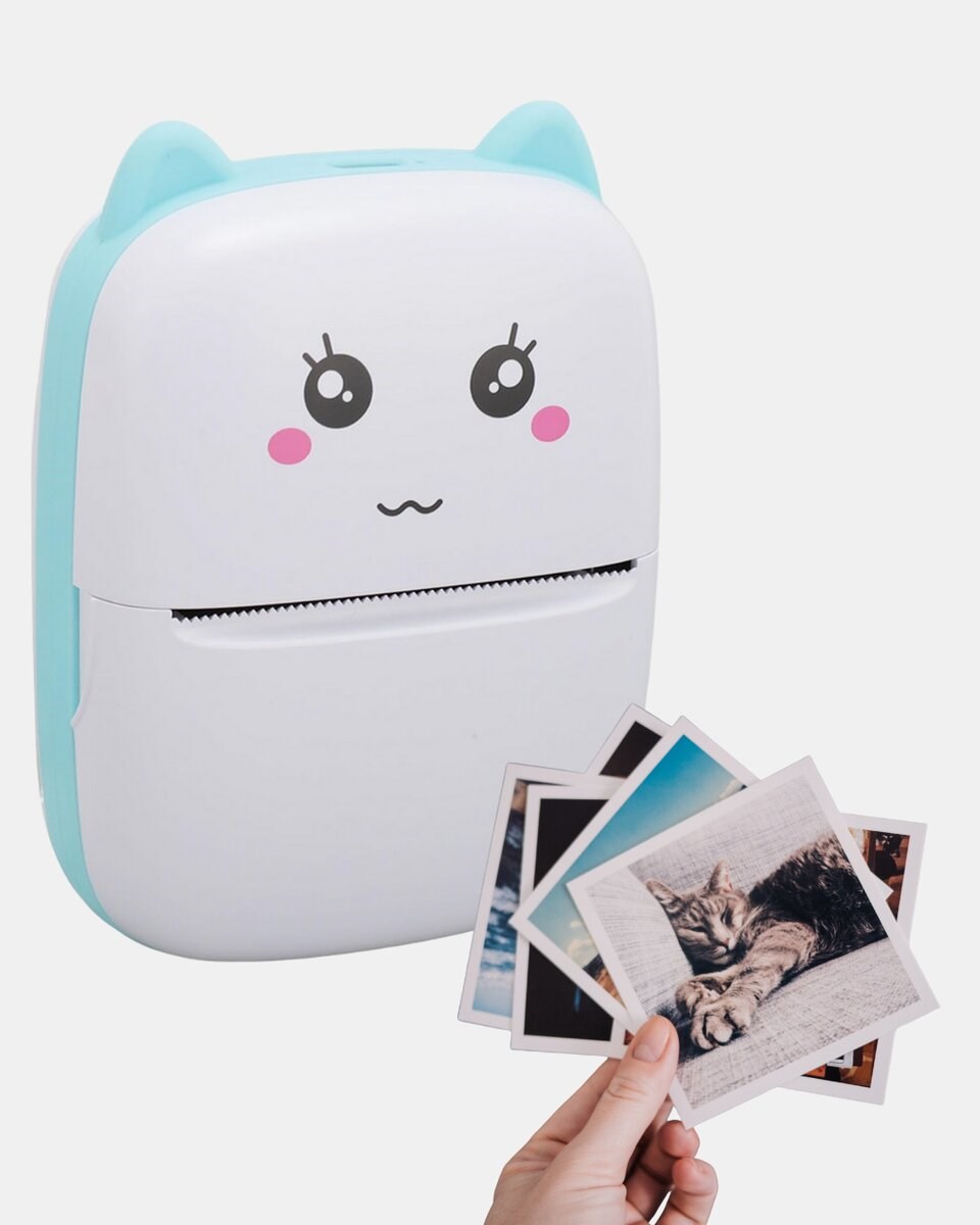 Kablosuz Mini Cep Yazıcısı Bluetooth Destekli 1200mAh Bataryalı