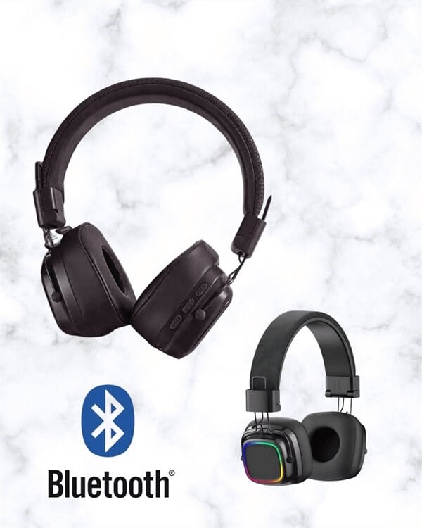 Kablosuz RGB Işıklı Katlanabilir Bluetooth Kulak Üstü Kulaklık
