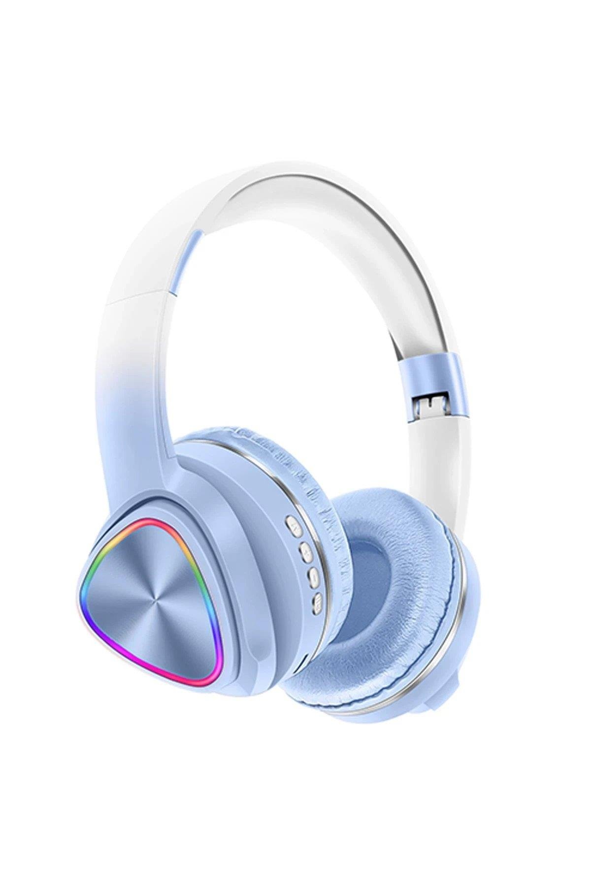 Karler Bass Tune 650 BT RGB Kablosuz Kafaüstü Kulaklık - Mavi