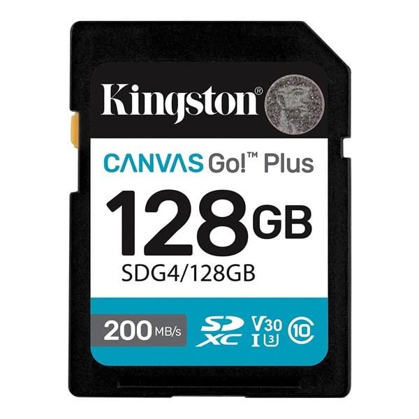 KINGSTON 128GB CANVAS GO SDG4/128GB SDHC HAFIZA KARTI