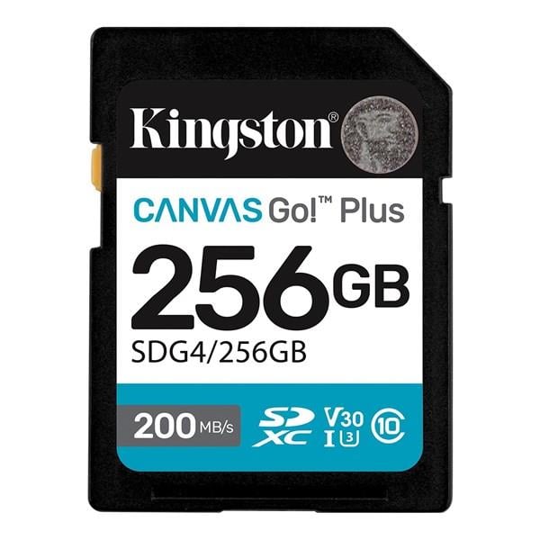KINGSTON 256GB CANVAS GO+ SDG4/256GB SDHC HAFIZA KARTI