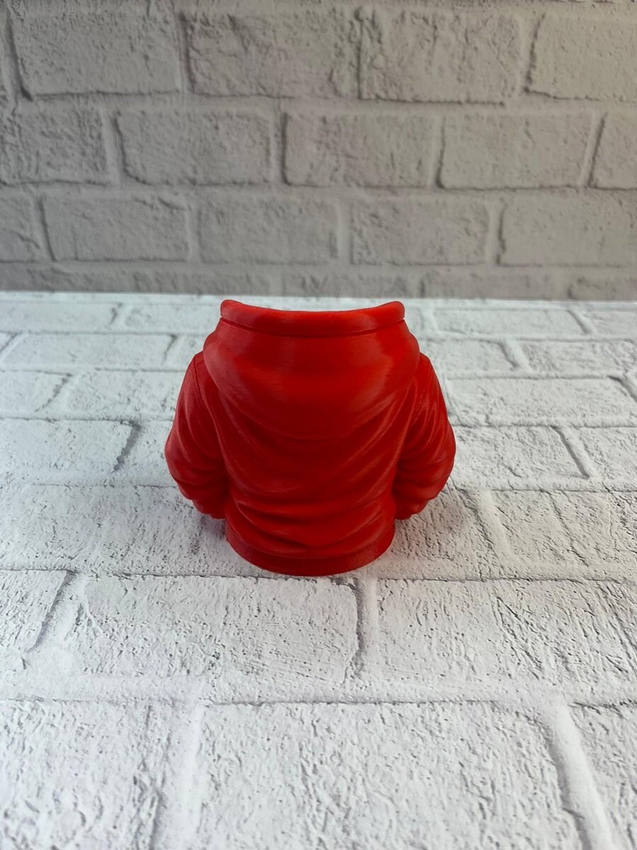 Kırmızı Hoodie Kalemlik 10x10 cm Masa Üstü Düzenleyici