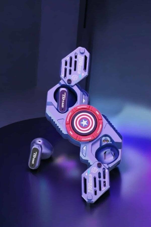 Kırmızı Kablosuz Bluetooth Kulaklık Stres Çarklı Oyuncu Kulaklığı
