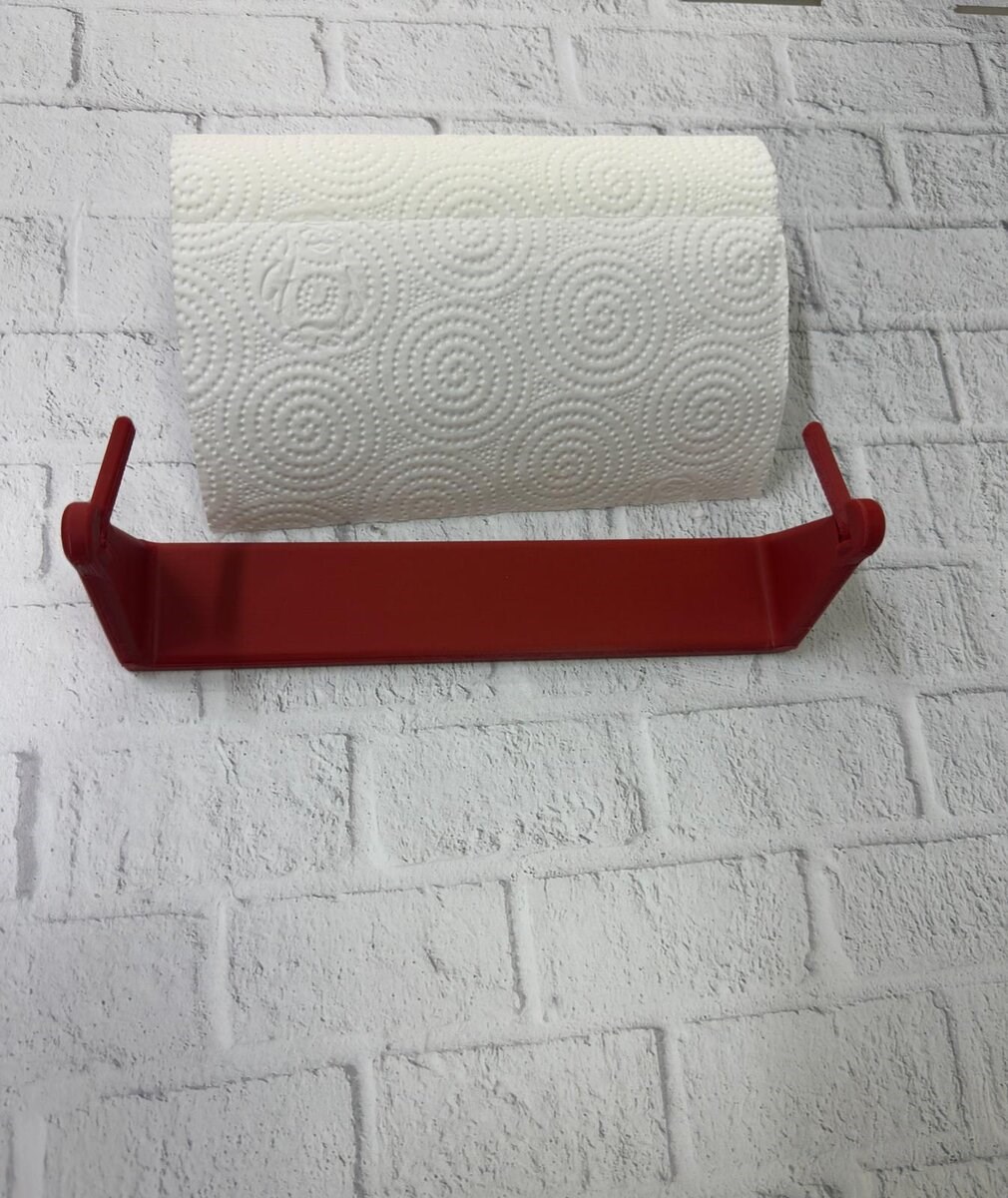 Kırmızı Peçete Askısı Mutfak Duvar Tipi Peçetelik Organizer
