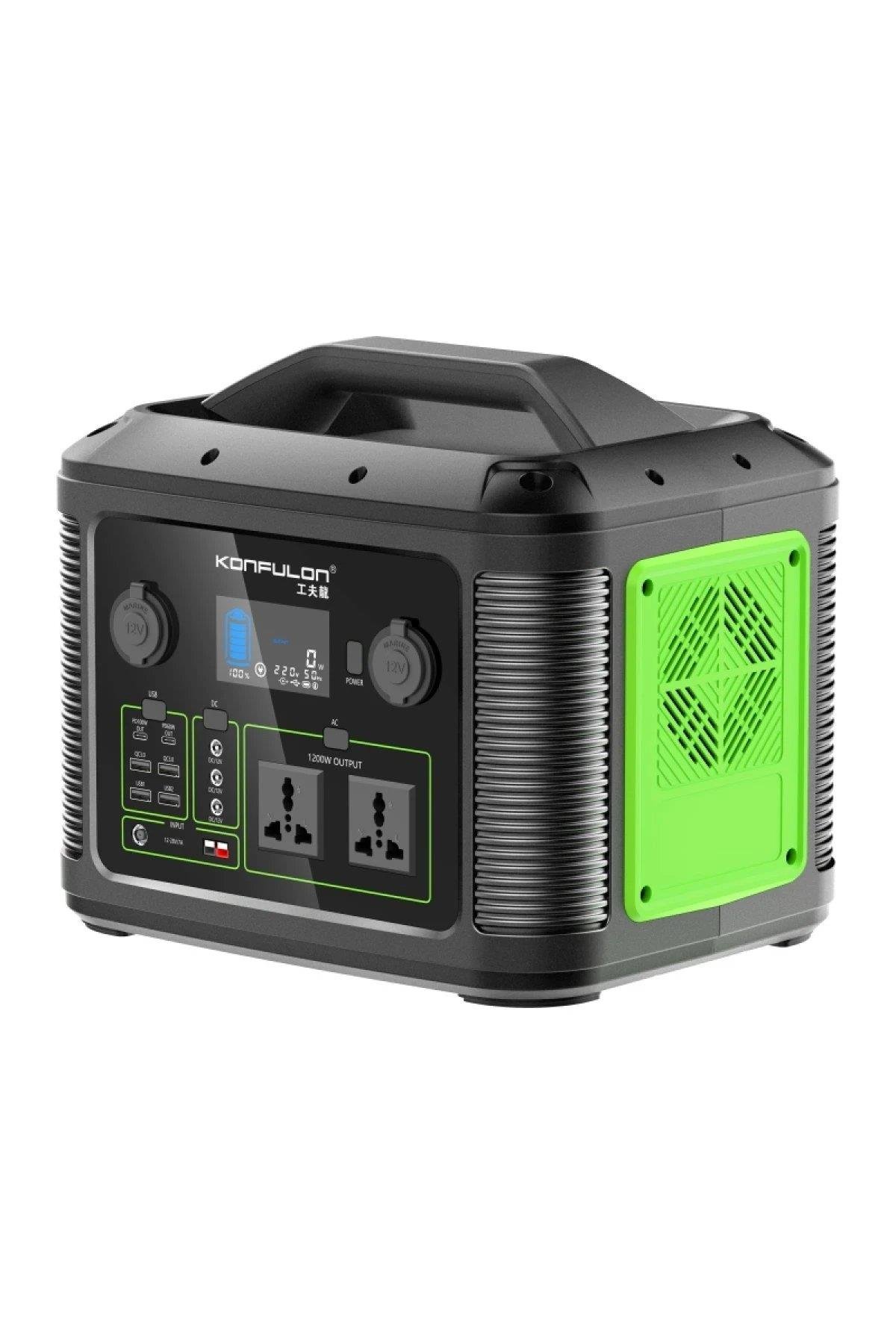 Konfulon CN06 Powerbank 1200W 315.000 mAh Kamp Şarj 60W PD - Siyah