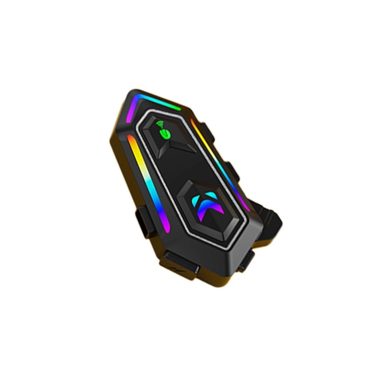 Krm2 Rgb Motosiklet Sürücüleri İçin Ipx6 Su Geçirmez Özellikli Kablosuz Bluetooth Kulaklık - Siyah