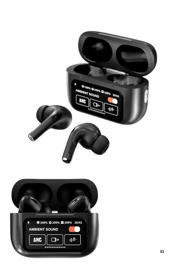 Kulak İçi Bluetooth Kulaklık Ekranlı Müzik Dinleme Çağrı Cevaplama Siyah