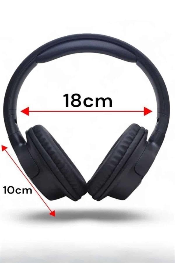 Kulak Üstü Bluetooth Kulaklık Ayarlanabiilir Uzun Pil Ömrü Kablosuz 5.0 Bluetooth