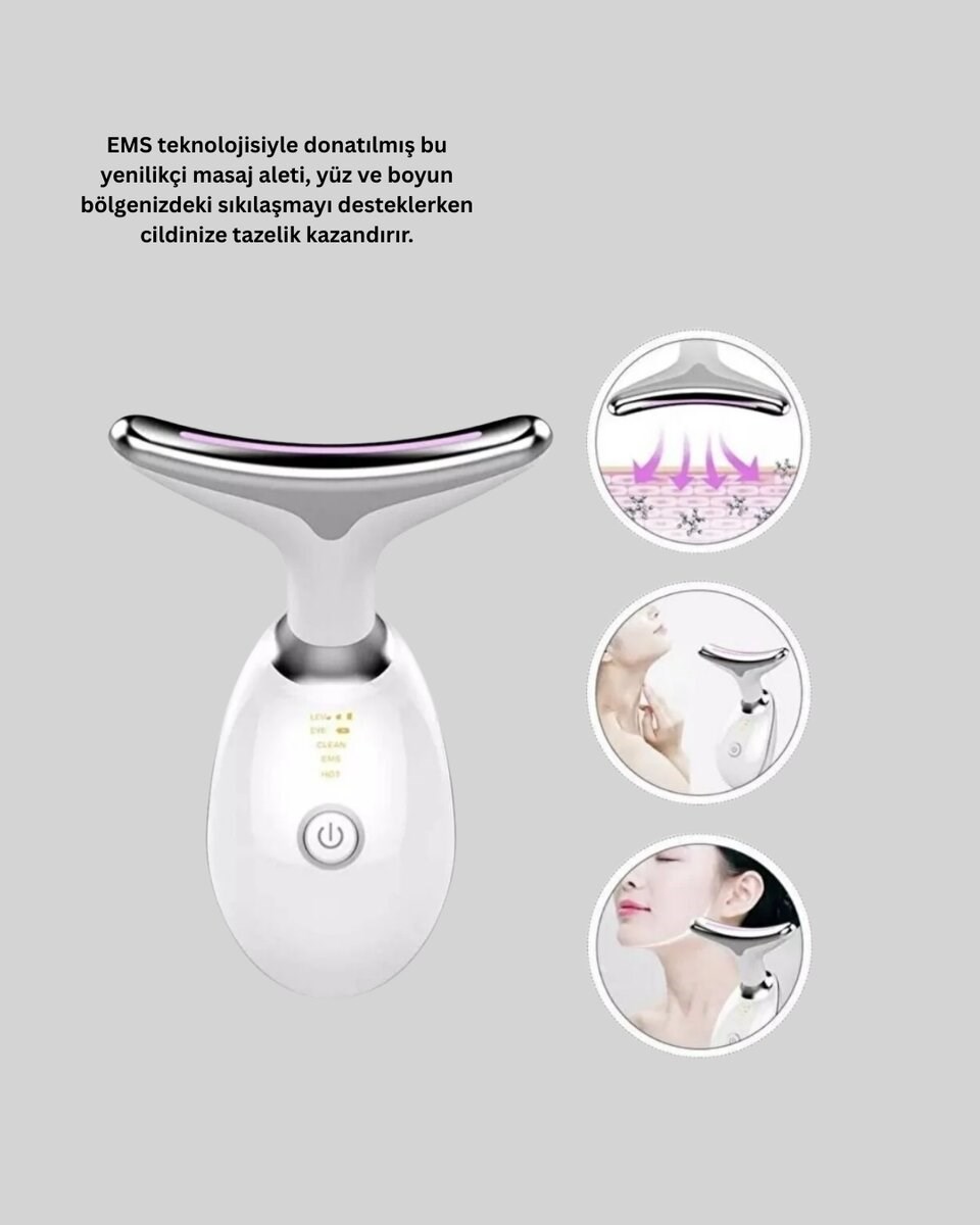 LED Işık Destekli Kırışıklık Karşıtı Yüz Bakım Aleti