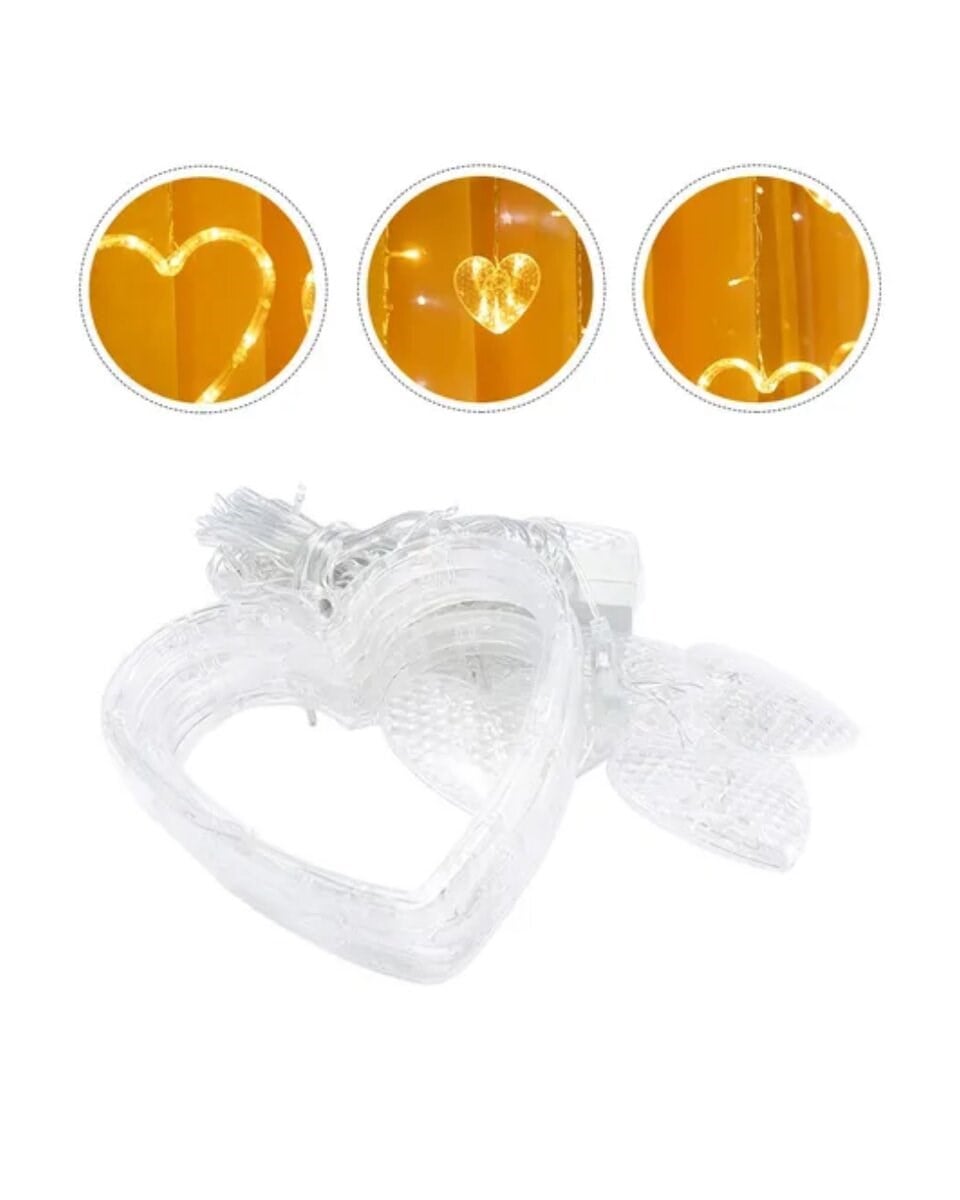 LED Kalp Neon Lamba Dekoratif Romantik Gece ve Ortam Işığı