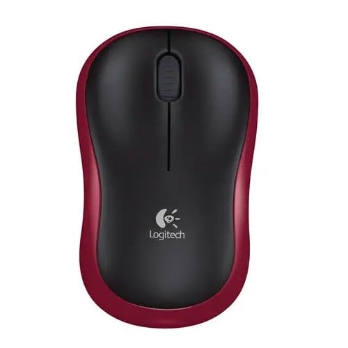 LOGITECH M185 Kablosuz Optic Siyah/Kırmızı Mouse 910-002237